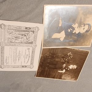 Old Time vintage photos and certificates